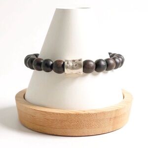 New Genuine Ancient Bog Oak Men's Bracelet Sz. 8”-9”